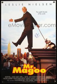 4m040 MR MAGOO DS Int'l 1sh '97 signed by Leslie Nielsen, The eighth blunder of the world!