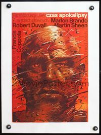 4r200 APOCALYPSE NOW linen Polish 13x19 '81 wild different art of Marlon Brando by Waldemar Swierzy!