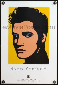 4s332 SPRINGHILL SALUTES ELVIS PRESLEY special 14x21 advertising poster '97 art by Micheal Schwab!