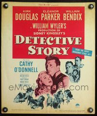 4s089 DETECTIVE STORY WC '51 William Wyler, Kirk Douglas can't forgive Eleanor Parker!