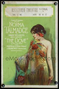 4s096 DOVE WC '27 wonderful colorful art of beautiful sexy cabaret dancer Norma Talmadge!