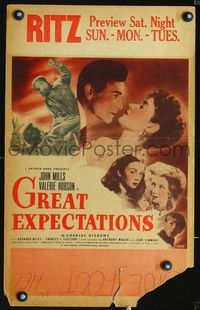 4s134 GREAT EXPECTATIONS WC '47 John Mills, Hobson, Charles Dickens, directed by David Lean!