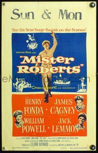 4s233 MISTER ROBERTS WC '55 Henry Fonda, James Cagney, William Powell, Jack Lemmon, John Ford