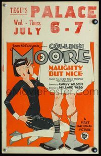 4s245 NAUGHTY BUT NICE WC '27 great John Held Jr. art of Colleen Moore by man with no pants!