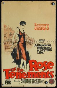 4s300 ROSE OF THE TENEMENTS WC '26 art of pretty young Jewish Shirley Mason chained to her life!