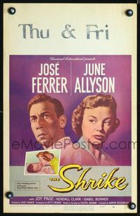 4s319 SHRIKE WC '55 June Allyson drives star/director Jose Ferrer to commit suicide!