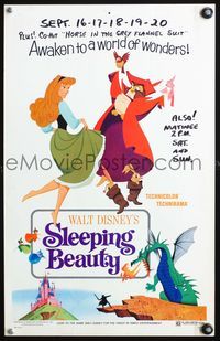 4s324 SLEEPING BEAUTY WC R70 Walt Disney cartoon fairy tale fantasy classic!
