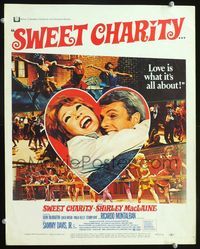 4s345 SWEET CHARITY WC '69 Bob Fosse musical starring Shirley MacLaine, it's all about love!