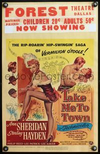 4s349 TAKE ME TO TOWN WC '53 the saga of sexy Ann Sheridan & the men she fooled, Sterling Hayden