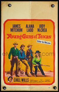 4s400 YOUNG GUNS OF TEXAS WC '63 teen cowboys James Mitchum, Alana Ladd & Jody McCrea!