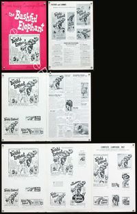 4t083 BASHFUL ELEPHANT pressbook '62 Buddy Baer, Mollie Mack, animal friends!