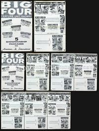 4t111 BIG FOUR pressbook '60s 5 quad-bills w/Invasion of the Saucer-men, The Brain Eaters & more!