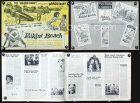 4t117 BIKINI BEACH pressbook '64 Frankie Avalon, Annette Funicello, sexy Martha Hyer!