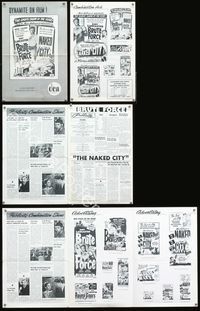 4t167 BRUTE FORCE/NAKED CITY pressbook '50s Mark Hellinger/Jules Dassin double-bill!
