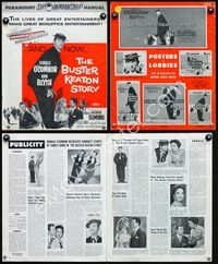 4t173 BUSTER KEATON STORY pressbook '57 Donald O'Connor as The Great Stoneface comedian, Ann Blyth!