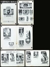 4t185 CAPE FEAR pressbook '62 Gregory Peck, Robert Mitchum, Polly Bergen, film noir!