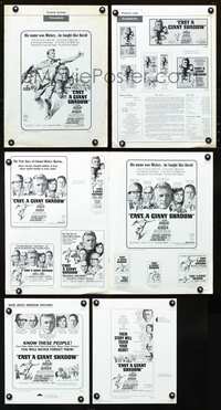 4t189 CAST A GIANT SHADOW pressbook '66 Kirk Douglas, John Wayne, Angie Dickinson, Senta Berger