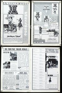 4t213 CHISUM pressbook '70 Andrew V. McLaglen, Forrest Tucker, The Legend big John Wayne!