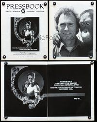 4t325 EVERY WHICH WAY BUT LOOSE pressbook '78 art of Clint Eastwood & Clyde the orangutan by Peak!