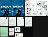 4t328 EXODUS pressbook '61 Otto Preminger, great artwork of arms reaching for rifle by Saul Bass!