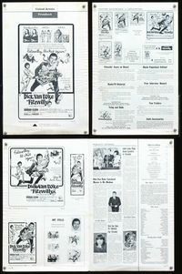 4t352 FITZWILLY pressbook '68 great comic art of Dick Van Dyke & Barbara Feldon!