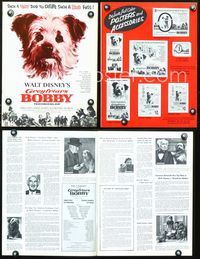 4t420 GREYFRIARS BOBBY pressbook '61 Walt Disney, cute tiny Skye Terrier!