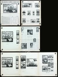 4t423 GUNS AT BATASI pressbook '64 John Guillerman, Richard Attenborough, Mia Farrow's first!