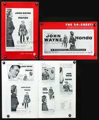4t460 HONDO pressbook '53 3D John Wayne, Geraldine Page, Ward Bond, John Farrow directed!