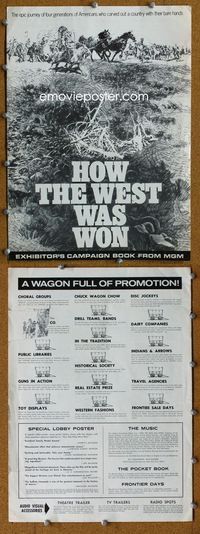 4t474 HOW THE WEST WAS WON pressbook R70 John Ford western epic!