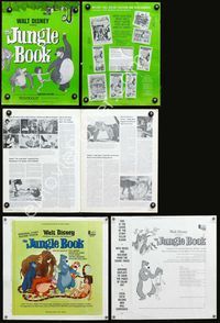 4t525 JUNGLE BOOK pressbook '67 Walt Disney cartoon classic, great images of all characters!