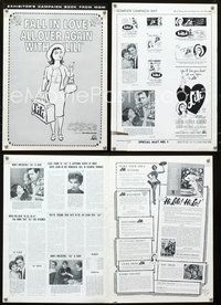 4t566 LILI pressbook R64 you'll fall in love with sexy young Leslie Caron, cool art!