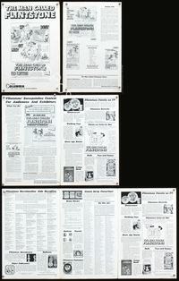 4t606 MAN CALLED FLINTSTONE pressbook '66 Hanna-Barbera, Fred, Barney, Wilma & Betty!