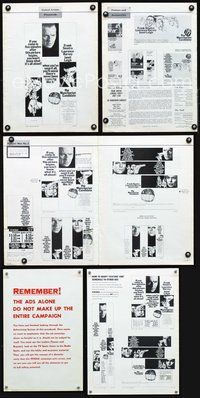 4t615 MANCHURIAN CANDIDATE pressbook '62 cool art of Frank Sinatra, directed by John Frankenheimer!