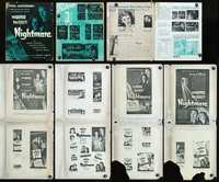 4t674 NIGHTMARE pressbook '42 Diana Barrymore & Brian Donlevy in a sensation of suspense!