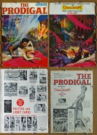 4t728 PRODIGAL pressbook '55 art of sexiest Biblical Lana Turner & Edmond Purdom!