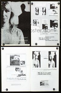 4t738 RACHEL, RACHEL pressbook '68 Joanne Woodward directed by husband Paul Newman!