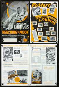 4t745 REACHING FOR THE MOON pressbook R37 Douglas Fairbanks & Bebe Daniels sitting on the moon!