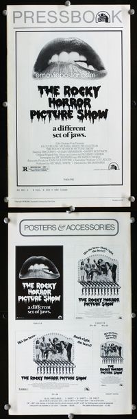 4t764 ROCKY HORROR PICTURE SHOW pressbook R79 classic close up lips image, a different set of jaws!