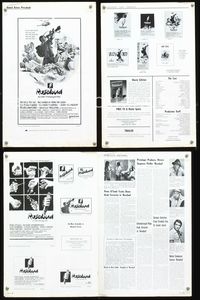 4t772 ROSEBUD pressbook '75 Otto Preminger, Peter O'Toole, Richard Attenborough, cool art!