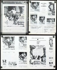 4t784 SAMSON & DELILAH pressbook R68 art of Hedy Lamarr & Victor Mature, Cecil B. DeMille!