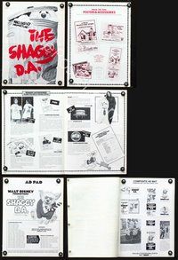 4t806 SHAGGY D.A. pressbook '76 Dean Jones, Walt Disney, it's laughter by the pound!