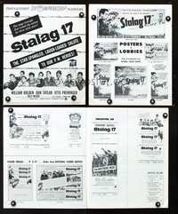 4t843 STALAG 17 pressbook '53 William Holden, Robert Strauss, Billy Wilder WWII POW classic!