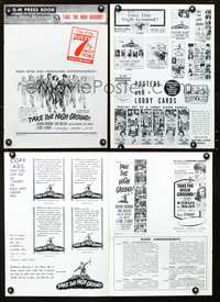 4t867 TAKE THE HIGH GROUND pressbook '53 Korean War soldiers Richard Widmark & Karl Malden!