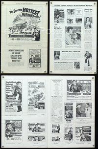 4t901 THUNDER ROAD pressbook R62 great artwork of moonshiner Robert Mitchum!