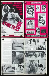 4t907 TIME TO LOVE pressbook '71 single or married, there comes a time to love!