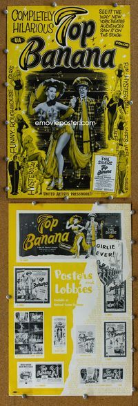 4t913 TOP BANANA pressbook '54 art of wackiest Phil Silvers & super sexy Rose Marie!