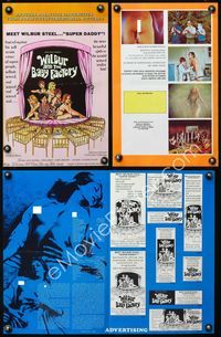 4t976 WILBUR & THE BABY FACTORY pressbook '70 Tom McGowan directed, sexy art & images!