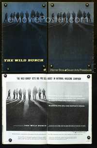 4t977 WILD BUNCH pressbook '69 Sam Peckinpah cowboy classic, William Holden, Ernest Borgnine!