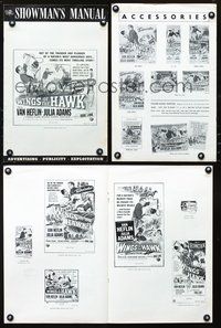 4t979 WINGS OF THE HAWK pressbook '53 Van Heflin grabbing Julia Adams, directed by Budd Boetticher!