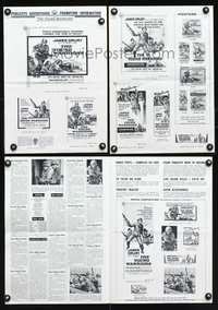 4t996 YOUNG WARRIORS pressbook '67 James Drury, Steve Carlson, cool WWII soldier images!